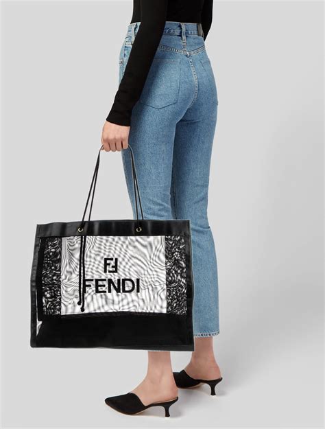 nylon fendi tote|Fendi tote shopper.